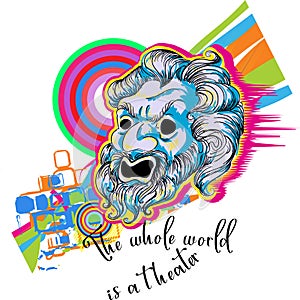 Design of Antique mask.